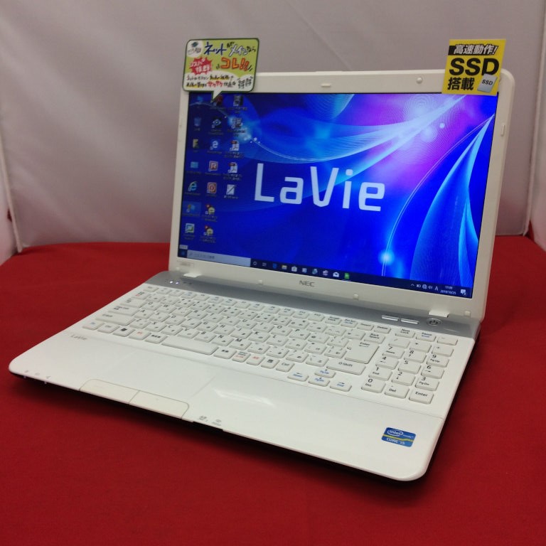 NEC LaVie PC-LS550ES1YW Windows10 Home 64bit(HDDリカバリ