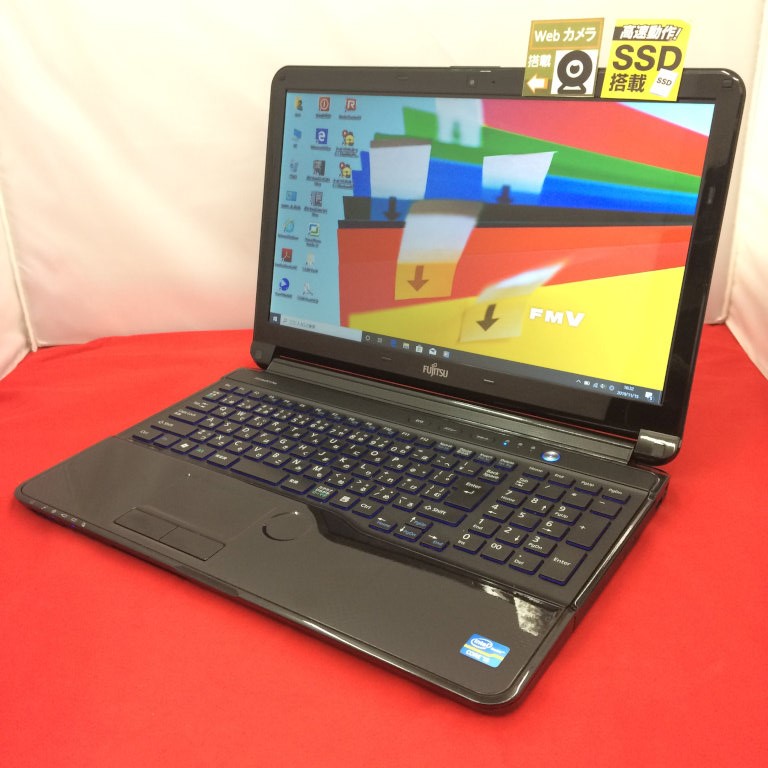 富士通lifebook ノートパソコン 品 Windows10 AH54/G