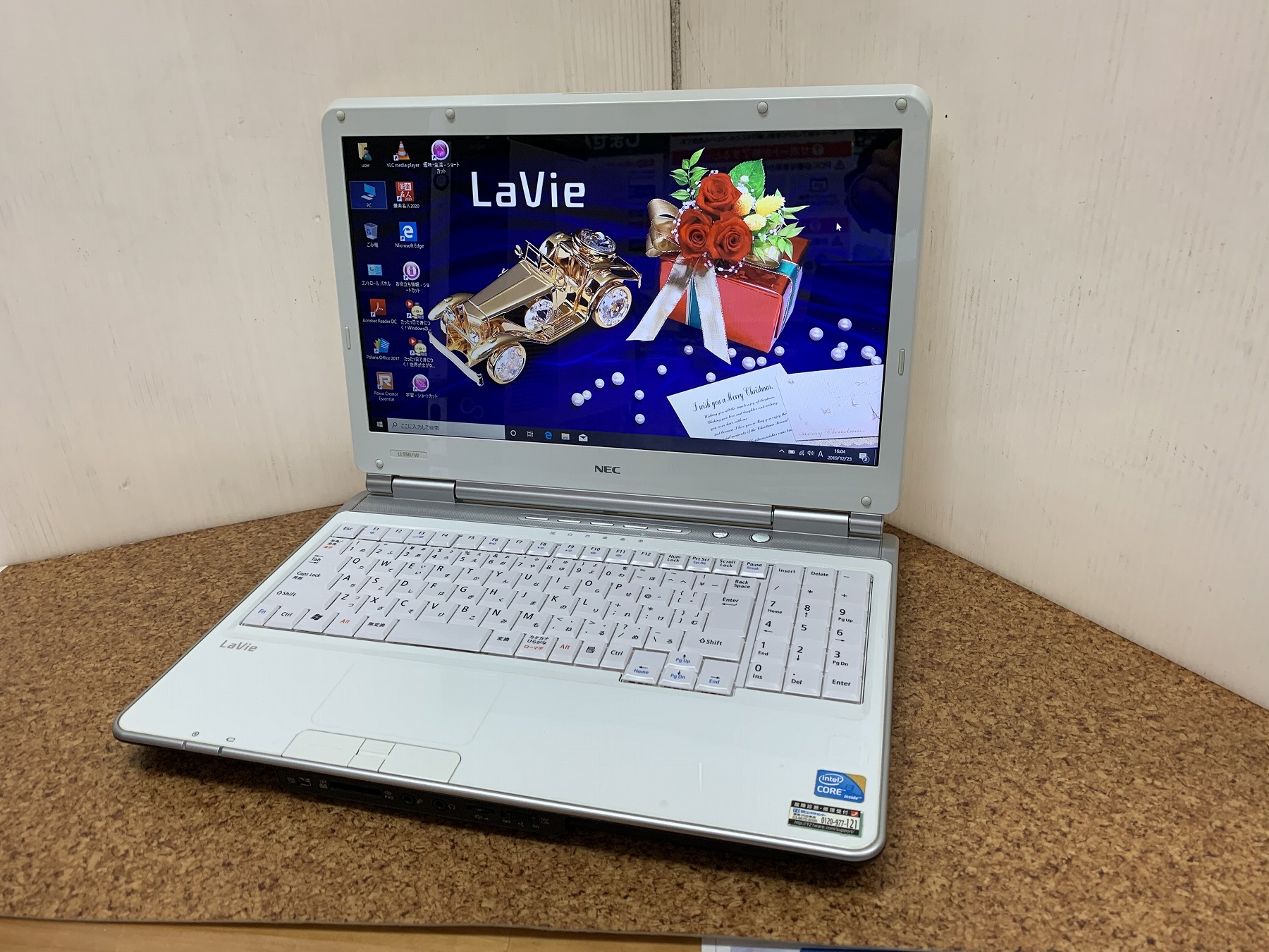 NEC LL550/Ｗ core i3/メモリ4GB/HDD500GB