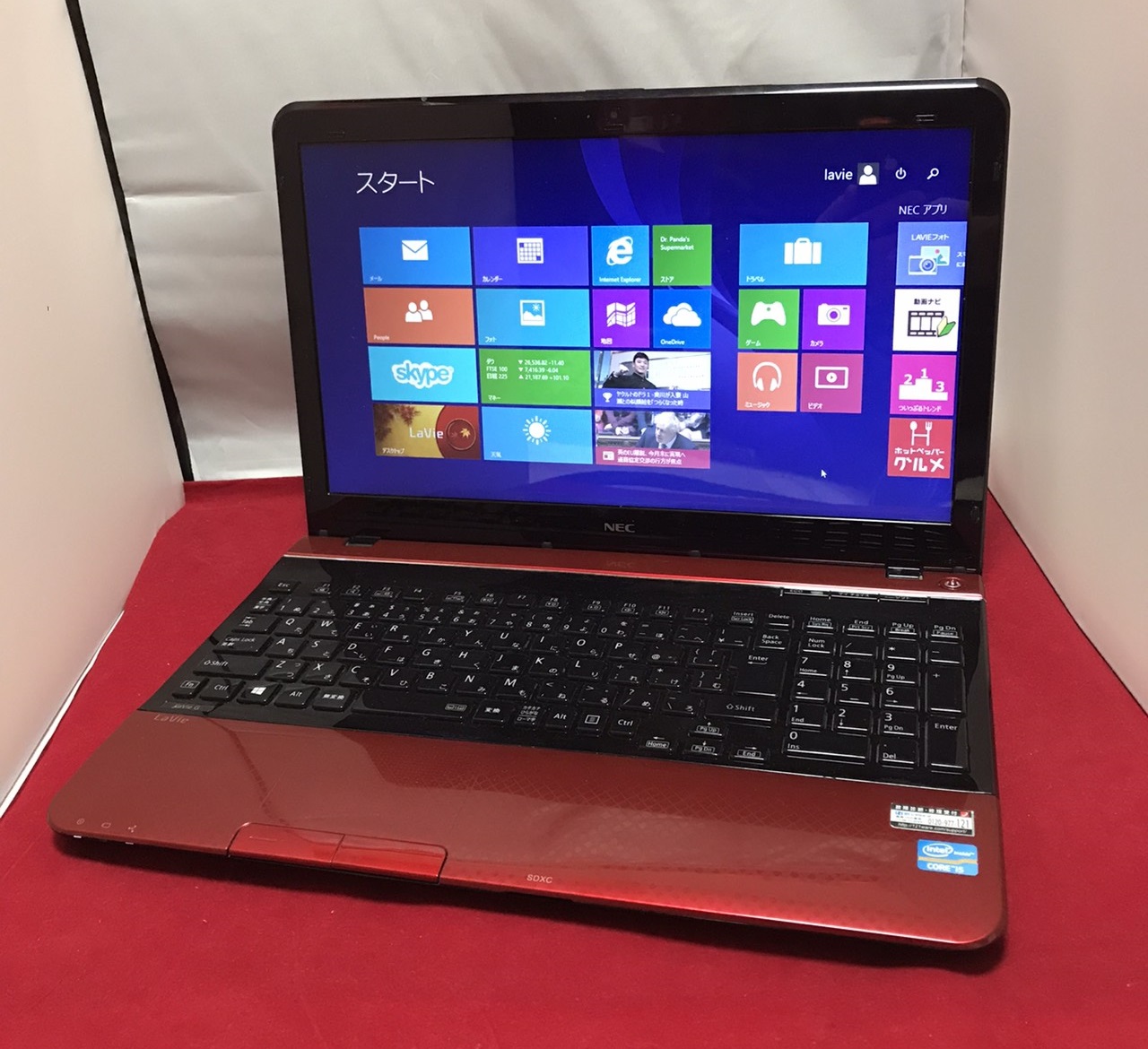 NEC LaVie G PC-GL265YHAW Windows8.1 64bit(HDDリカバリ) / Polaris