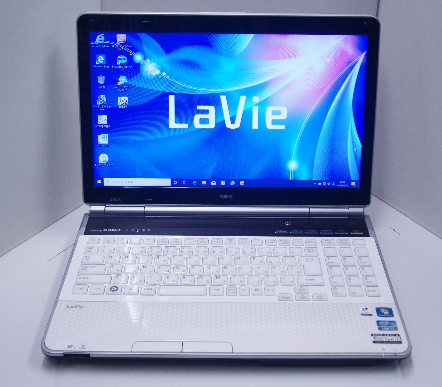 NEC LaVie PC-LL750/F CPU:Corei7 2630QM 2GHz / メモリ:8GB / HDD ...