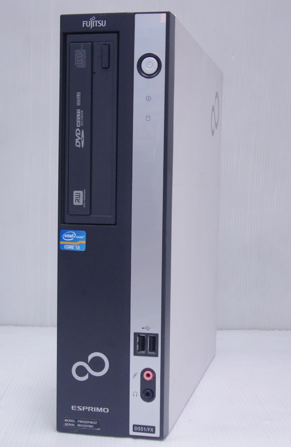 富士通 FMV-D551 CPU:Corei3 3220 3.30GHz / メモリ:4GB / HDD:250GB