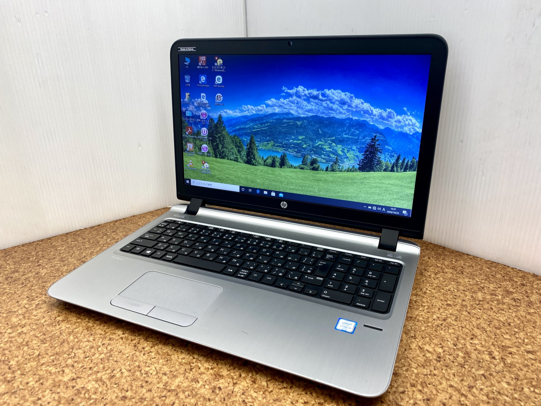 日本HP Probook 450 G3 CPU：Core i3 6100U 2.3GHz / メモリ：8GB