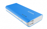 ADATA モバイルバッテリー APT100-10000M-5V-CBLWH ブルー/ホワイト LEDライト付き