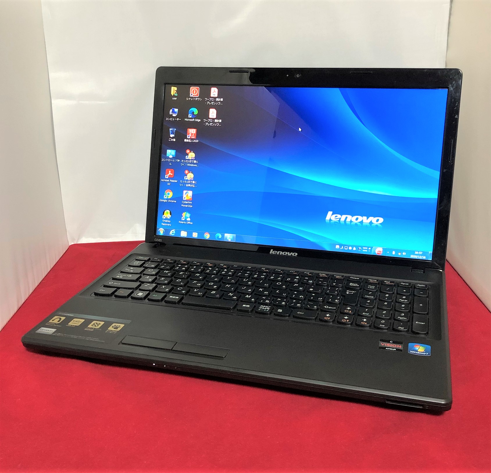 Lenovo G585 windows7 - ノートPC