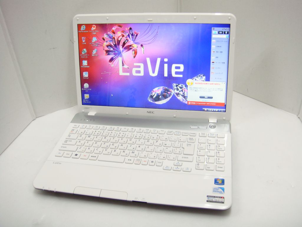 NEC Lavie PC LS/F CPU：Pentium B 2.1GHz/メモリ：4GB /HDD
