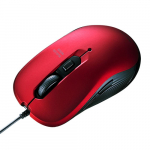 サンワサプライ 有線マウス 5ボタン レッド　MA-BL114R