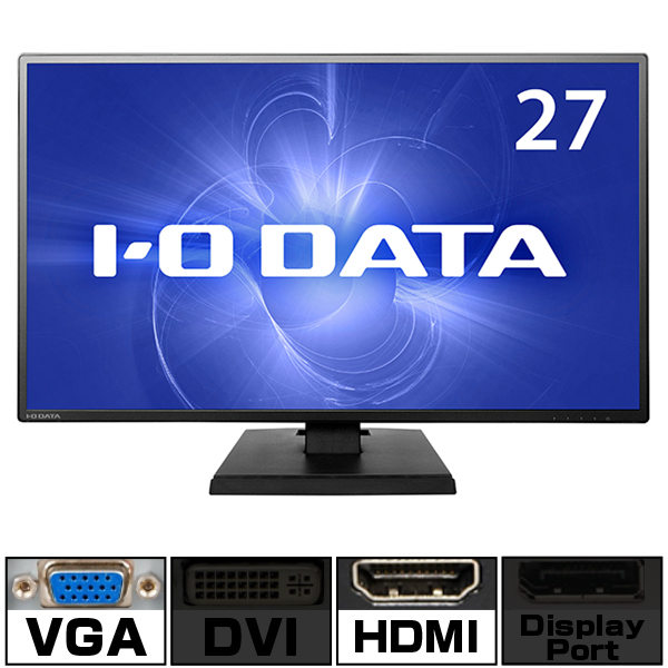 I・O・DATA 27インチ液晶モニター LCD-AH271EDB 新品、無線ＬＡＮ