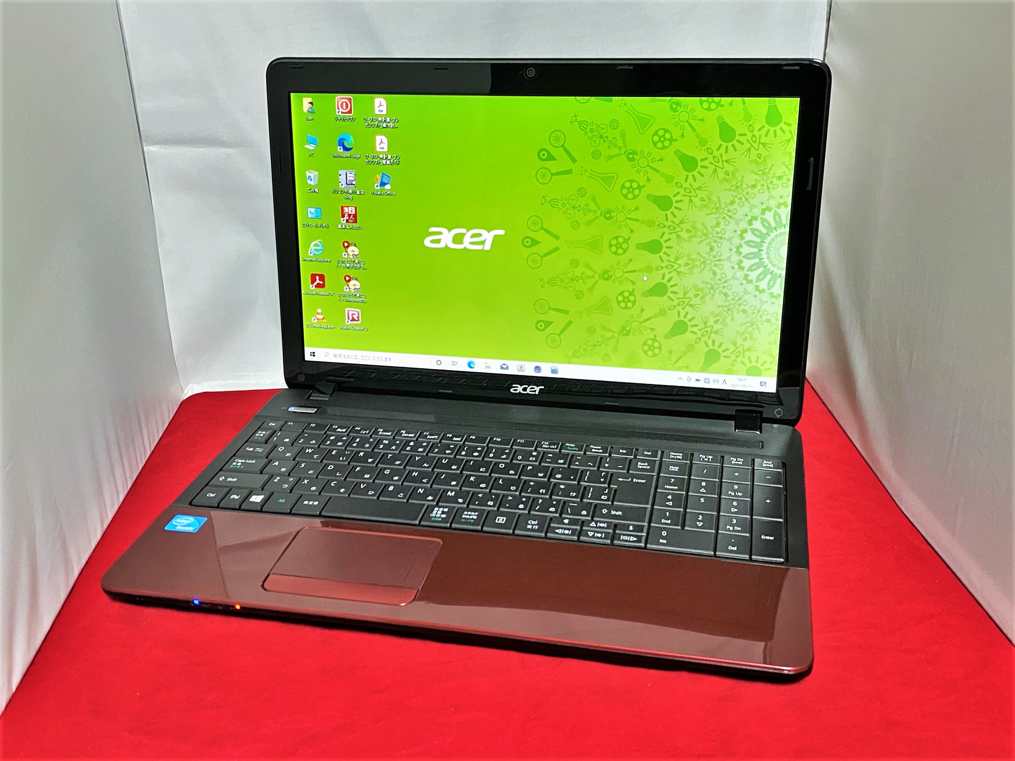Acer ASPIRE E1-531 Windows10 Home 64bit(HDDリカバリ) / Polaris Office / Celeron  1005M 1.9GHz / メモリ:4GB / SSD:240GB（新品） / 15.6インチ / DVDマルチ / 180日保証 中古ノートパソコンが激安販売中！  中古パソコン市場
