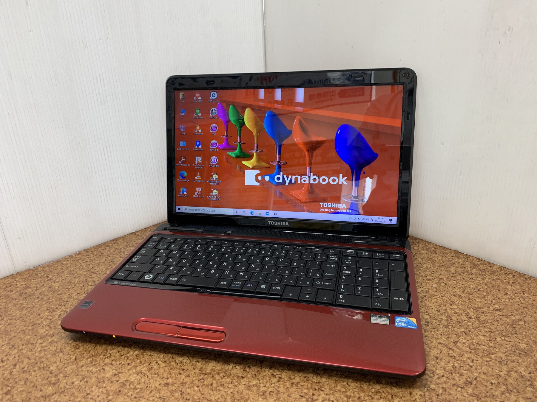 メーカー i5 CPU：Core T350/46BR dynabook 東芝 480M メモリ / 2.66GHz Windowsノート本体