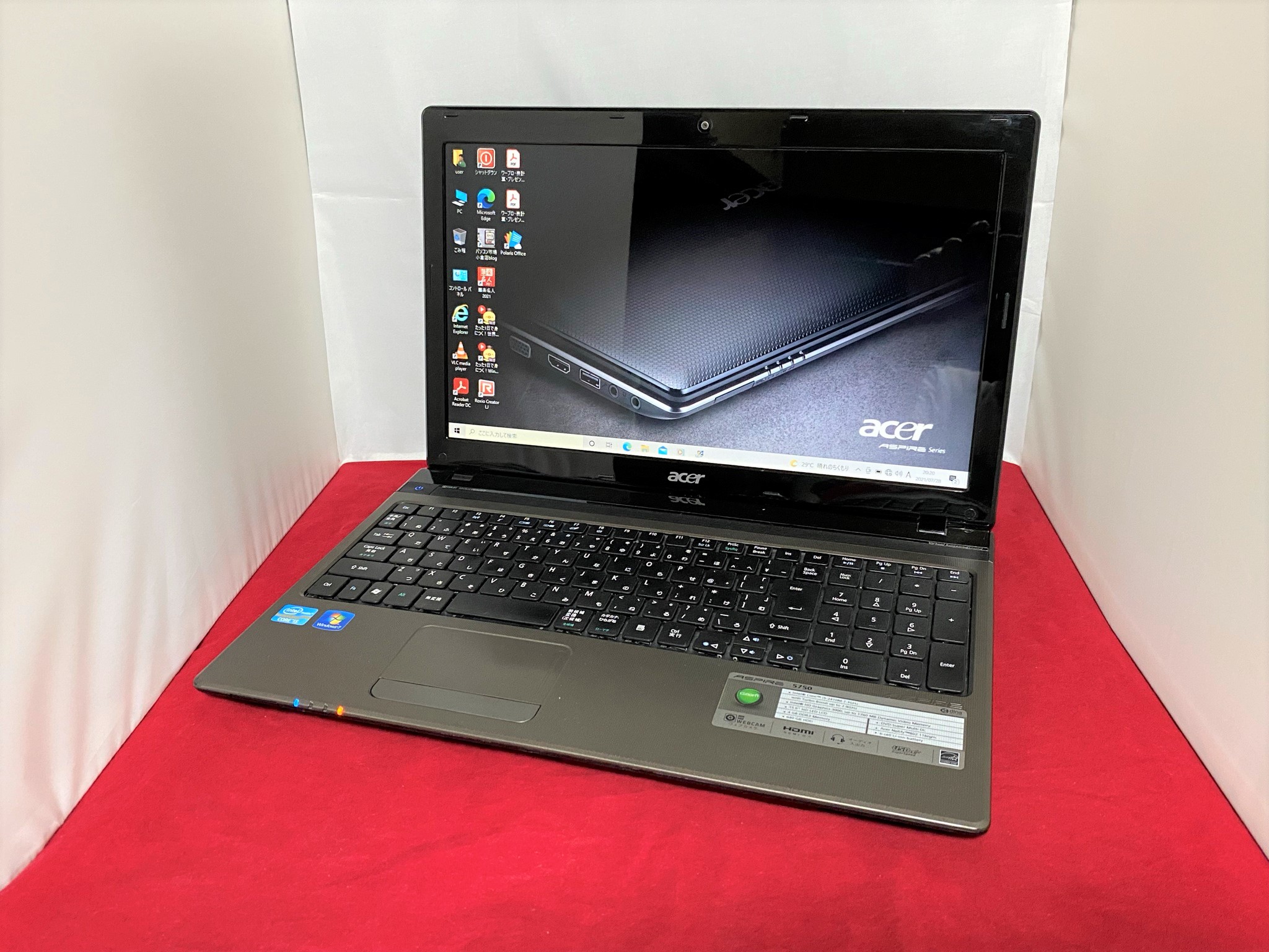 acer Aspire 5750-H54E/K　ノートパソコンです