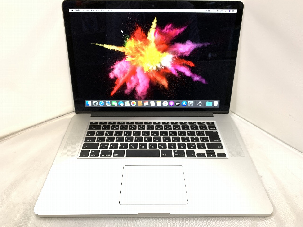 Apple MacBook Pro A1398 CPU：Core i7 2.0GHz / メモリ：8GB / SSD