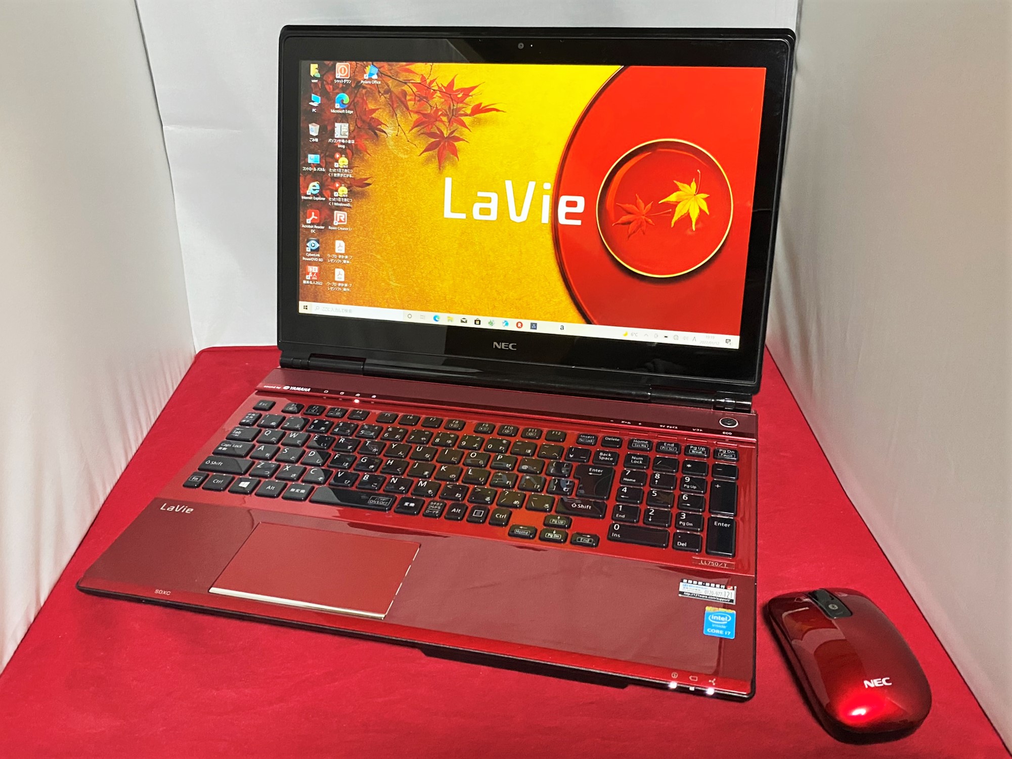 NEC LaVie PC-LL750TSR Windows10 Home 64bit(内蔵リカバリ) / Polaris 