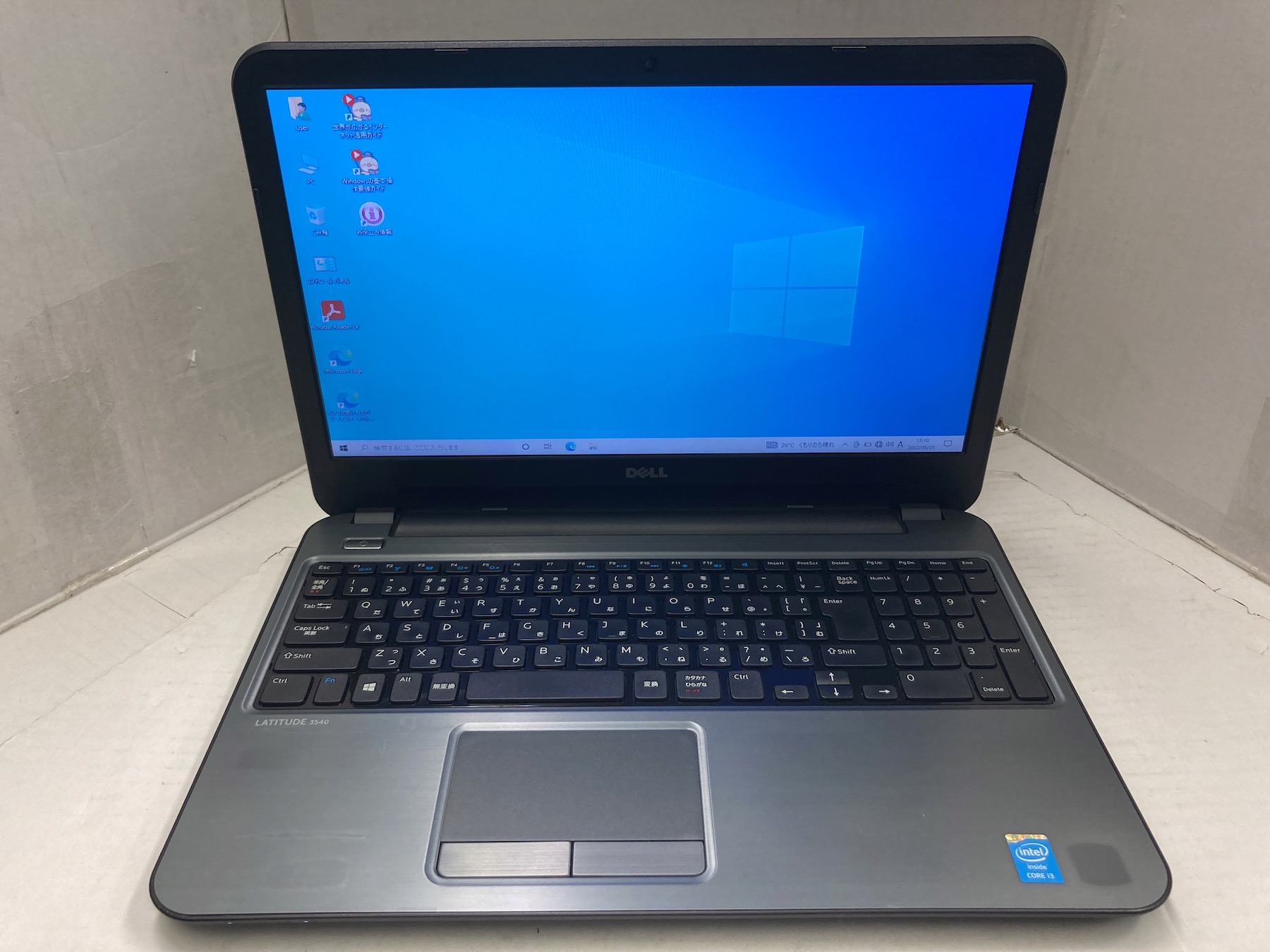 DELL Latitude 3540 (CPU： Core i3 4030U 1.9GHz/メモリ：4GB/HDD