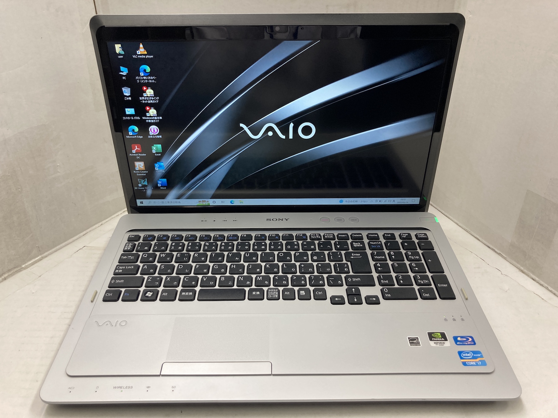 SONY VAIO F VPCF22AJ (CPU：Core i7 2720QM 2.2GHz/メモリ：8GB/SSD