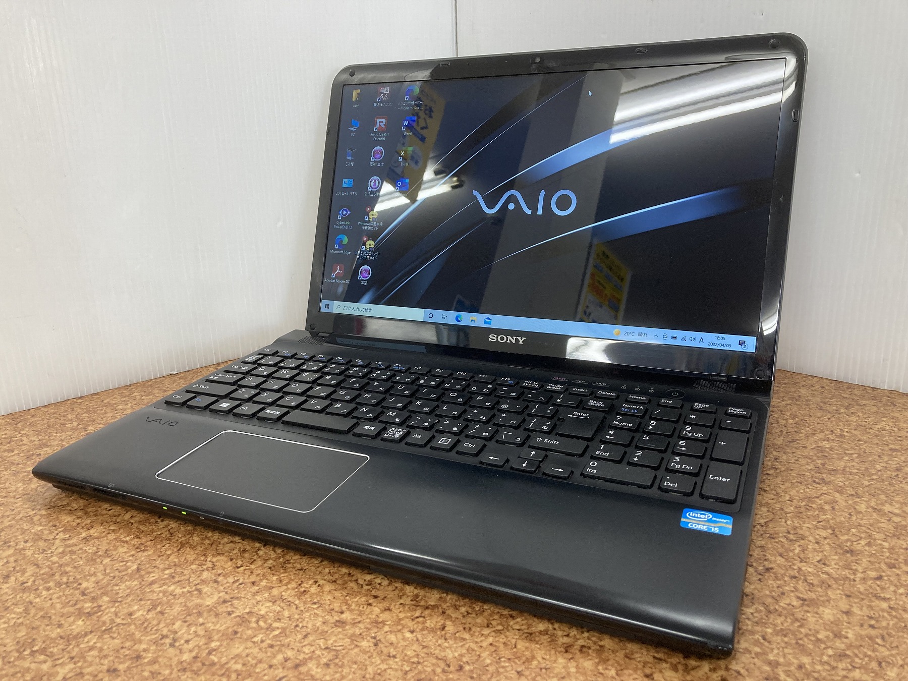 SONY VAIO SVE151J13N CPU：Core i5 3230M 2.6GHz / メモリ：4GB / SSD