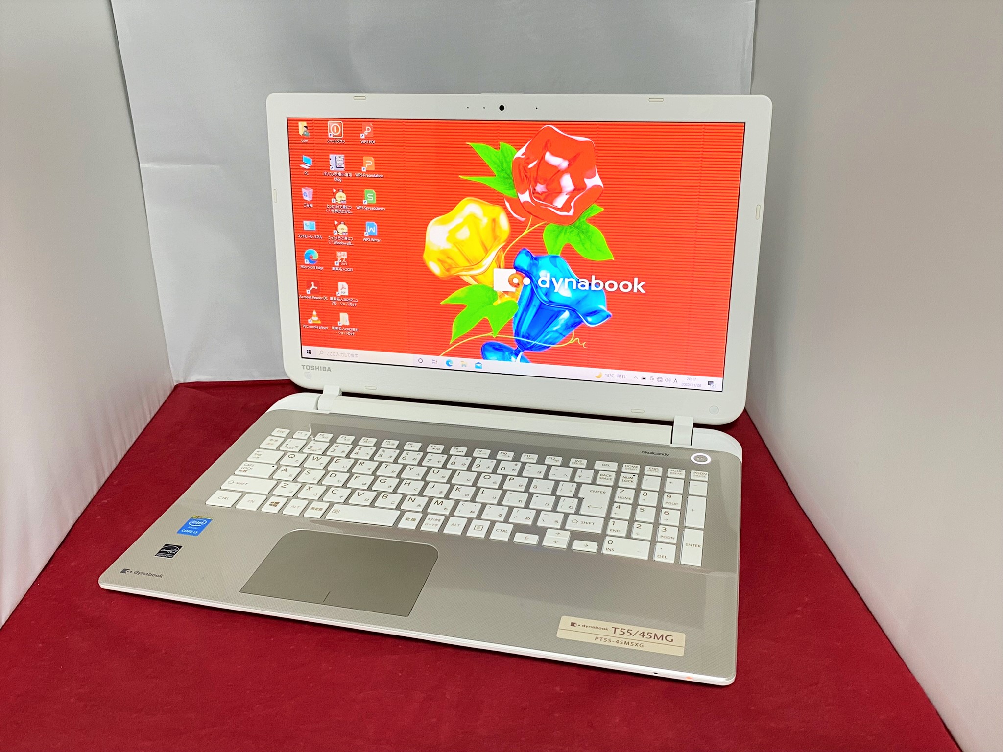 東芝 dynabook T55/45MG Windows10 Home 64bit(内蔵リカバリ) / WPS