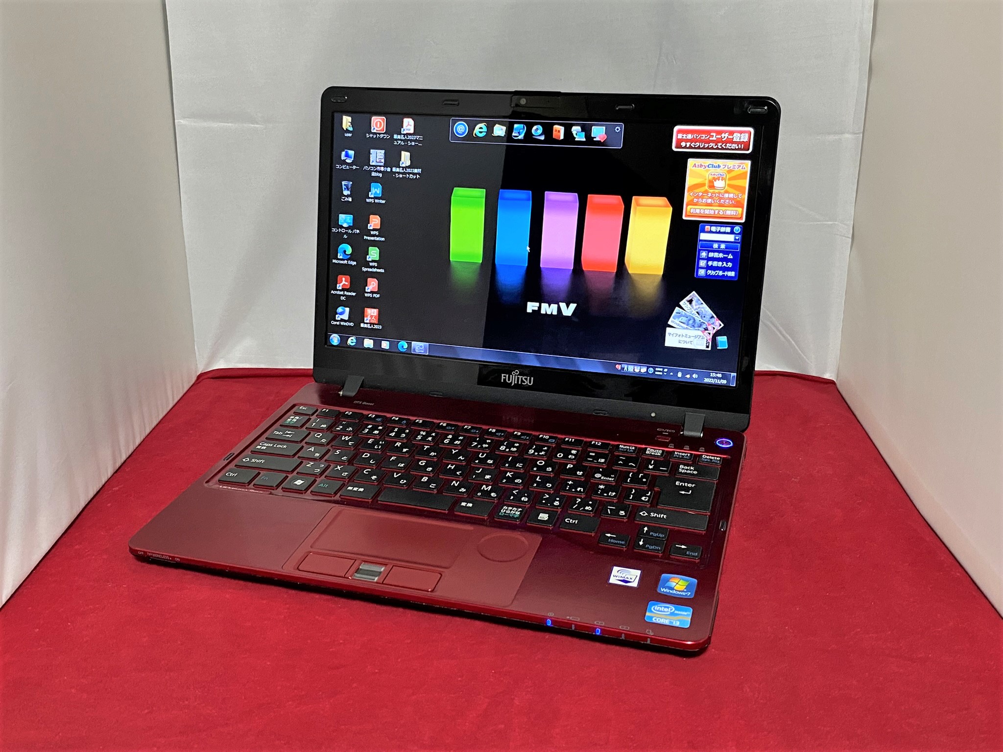 富士通 LIFEBOOK SH54/H（Windows7搭載モデル） Windows7 Home Premium