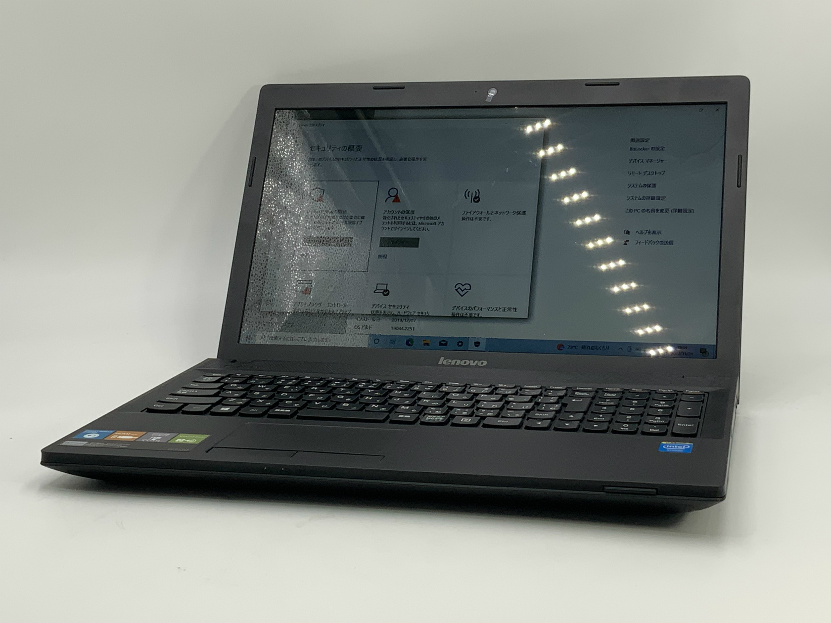 Lenovo G500 CPU：Celeron 1005M 1.9GHz / メモリ:8GB / SSD:240GB