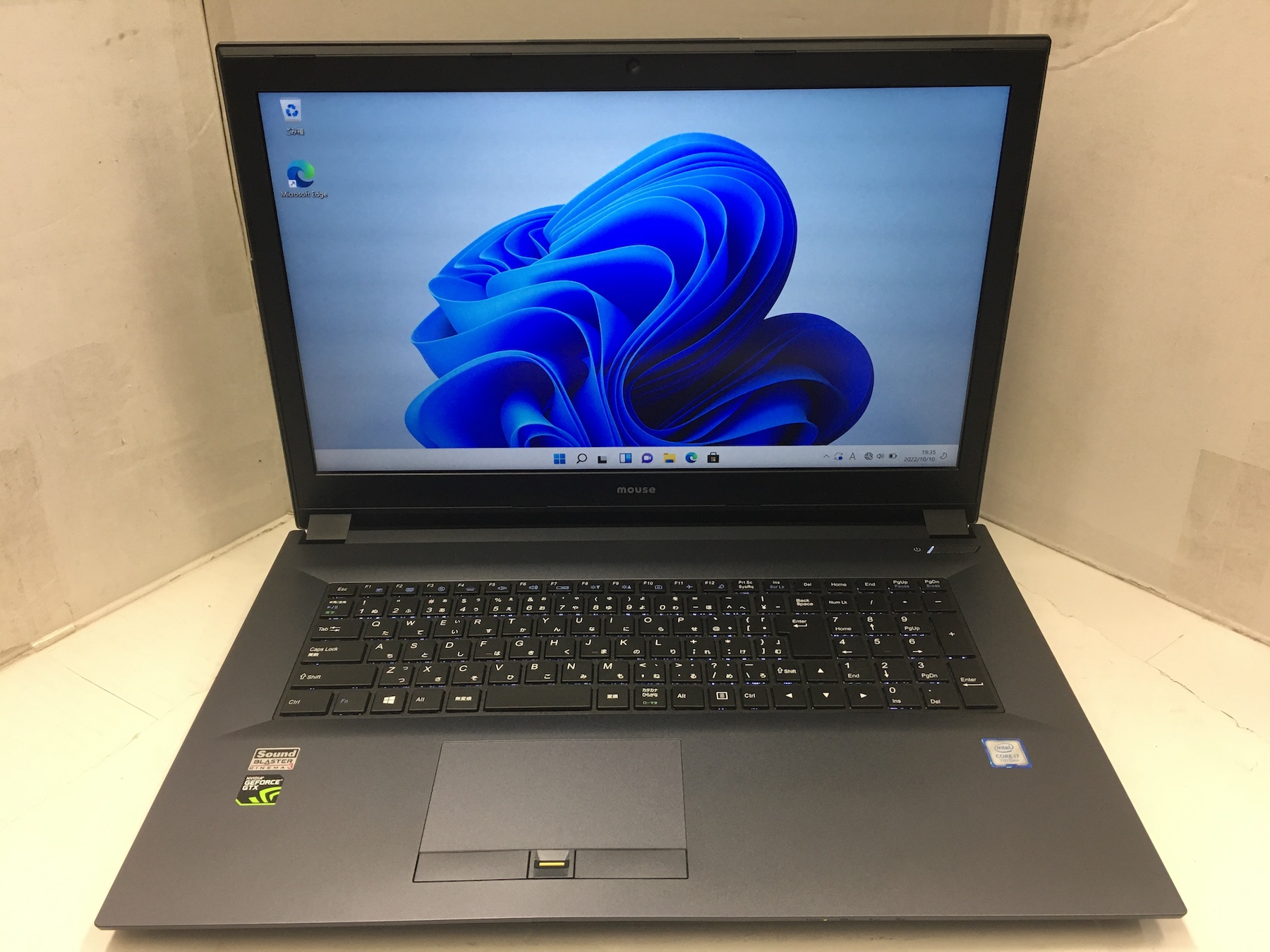 MB-W880S-SH2-MA ☆17インチ大画面ゲーミングノートPC (CPU：Core i7