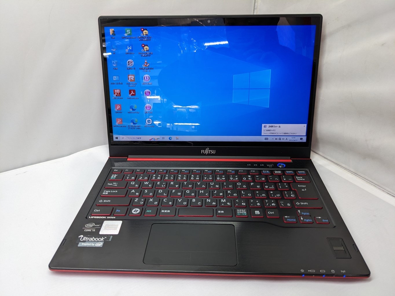 富士通 LIFEBOOK UH75/H CPU:Core i5-3317U 1.7GHz/メモリ:4GB/SSD