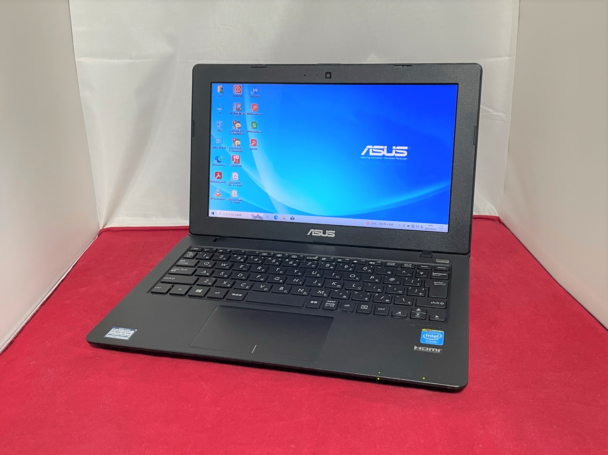 ASUS X200MA-B-RED Windows10 Home 64bit(内蔵リカバリ) / WPS Office ...