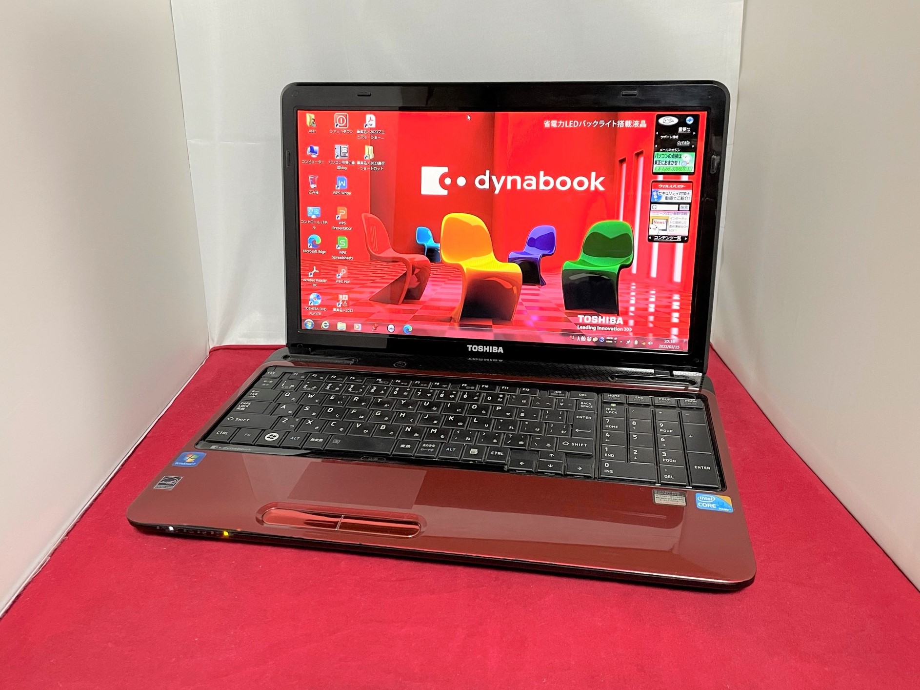 東芝 dynabook EX/56MRD（Windows7 搭載モデル） Windows7 HomePremium