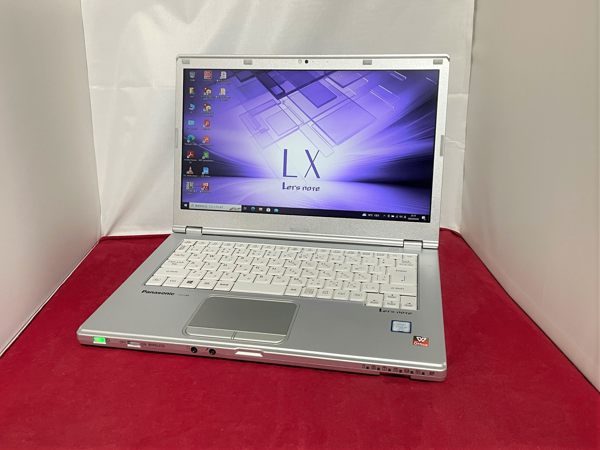 Panasonic Let'sNote CF-LX6RDLVS Windows10 Pro 64bit(内蔵リカバリ
