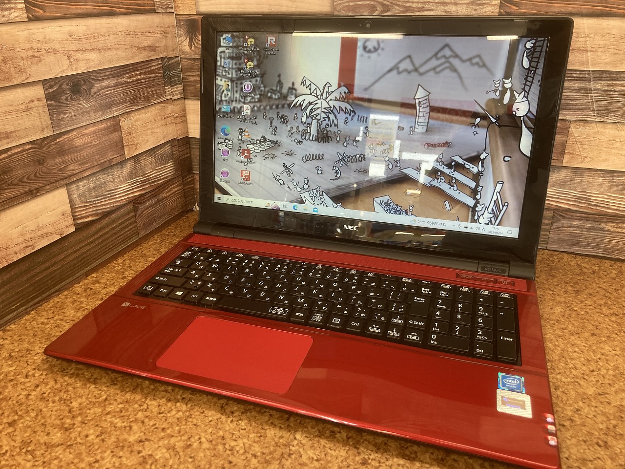 LAVIE Note Standard NS150/GAR-YC CPU: Celeron 3855U 1.60GHz