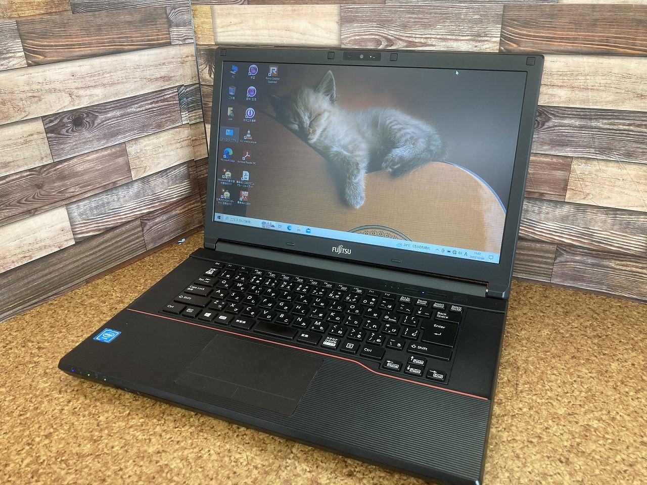 FUJITSU Notebook LIFEBOOK A574 Celeron 8GB 新品SSD120GB DVD-ROM テンキーあり 無線LAN Windows10 64bitWPS Office 15.6インチ  パソコン  ノートパソコン