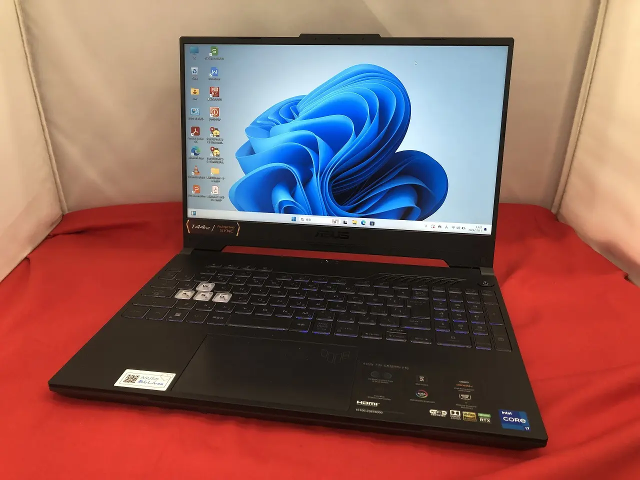 ASUS TUF GAMING F15 FX507Z(第12世代CPU) GeForce RTX3060 / Windows11 Home 64bit(内蔵リカバリ) / WPS Office 2 / Core i7 12700H 2.3GHz / メモリ:16GB / SSD:512GB+HDD2TB / 15.6インチ(FHD) / 180日保証 中古ノートパソコンが激安販売中! 中古パソコン市場 ASUS TUF GAMING F15 FX507Z(第12世代CPU) GeForce RTX3060 / Windows11 Home 64bit(内蔵リカバリ) / WPS Office 2 / Core i7 12700H 2.3GHz / メモリ:16GB / SSD:512GB+HDD2TB / 15.6インチ(FHD) / 180日保証 中古ノートパソコンが激安販売中! 中古パソコン市場