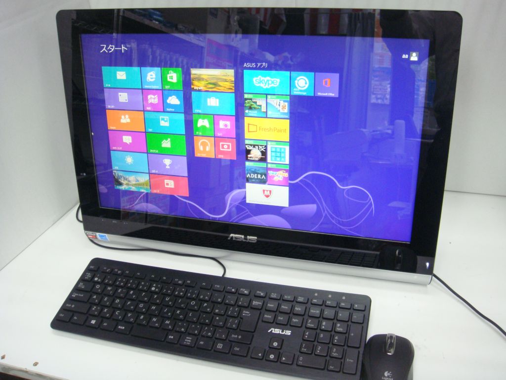 ASUS All-in-One PC ET2221A CPU:AMD A6-5350M 2.90GHz /メモリ：4GB