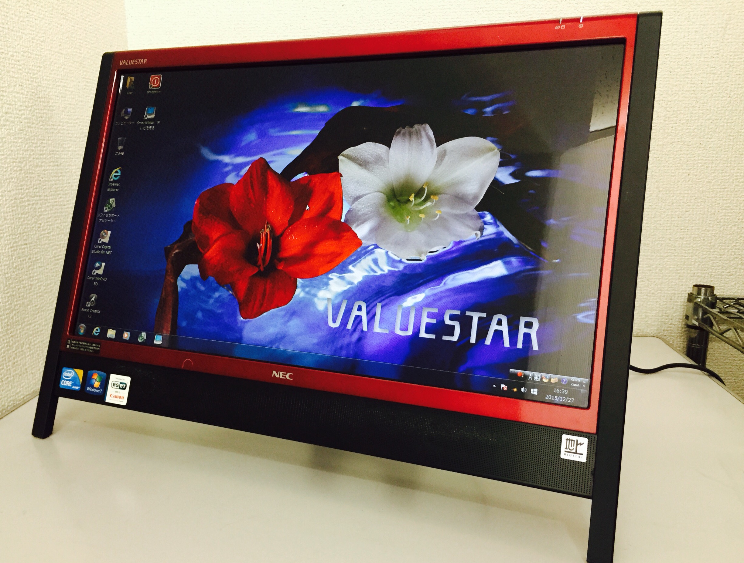 NEC valuestar 一体型PC 赤　おしゃれ