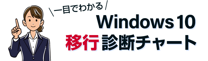一目でわかるWindows10移行診断チャート