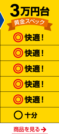 3万円台 黄金スペック！