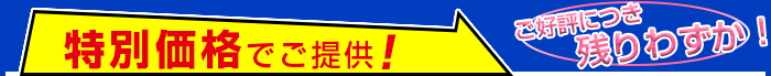 特別価格にてご提供いたします