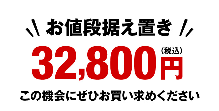 お値段据え置き 32,800円