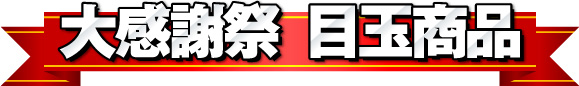 大感謝祭 目玉商品