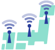 Docomoの通信エリア