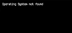 Operating system not found